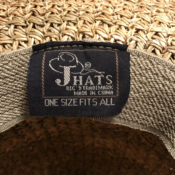 J Hats - Straw w/Beads & Straw Decor - Picture 4 of 5